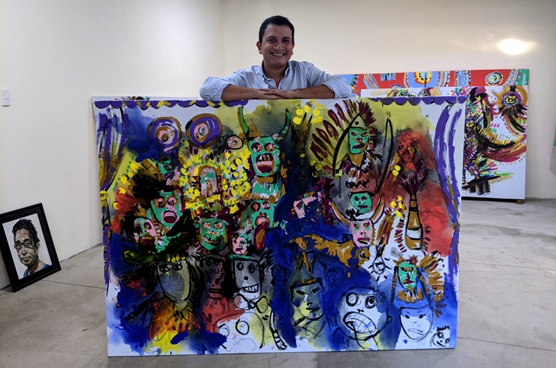 Wil Carmona, artista visual y uno de los promotores del nuevo espacio virtual 33k Gallery. LA PRENSA/Cortesía