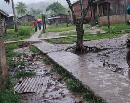 Comunidad indígena mayangna Amak en la Reserva Bosawas antes de Iota. LA PRENSA / CORTESÍA