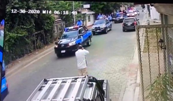 Policía Orteguista intimida y amenaza a opositores de Somoto durante el último día del 2020