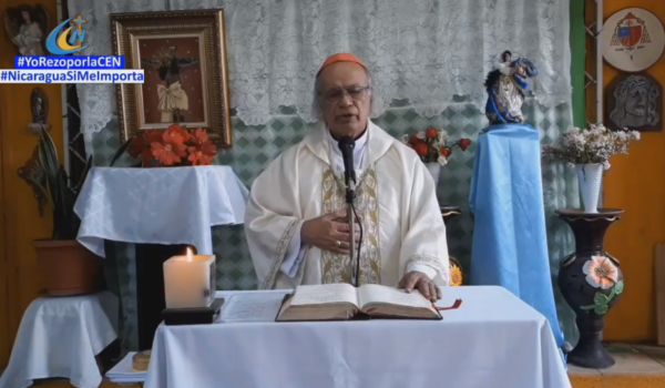 Cardenal Leopoldo Brenes en su última misa del 2020 insta a los nicaragüenses a ser agradecidos