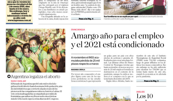 Portada impresa 31-12-2020