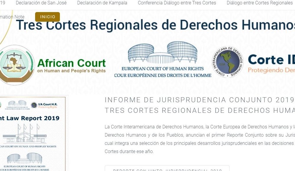 Tres cortes de derechos humanos en diálogo constante