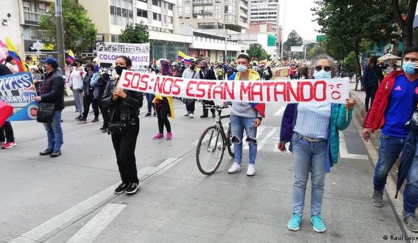 Pacífica y masiva jornada 14 del «paro nacional» en Colombia