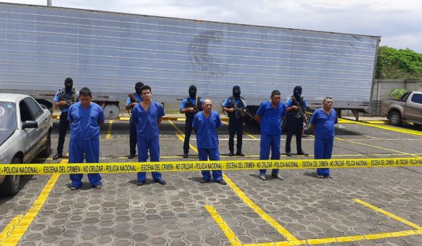 Seis acusados por matar a balazos a hombre en calle de Managua