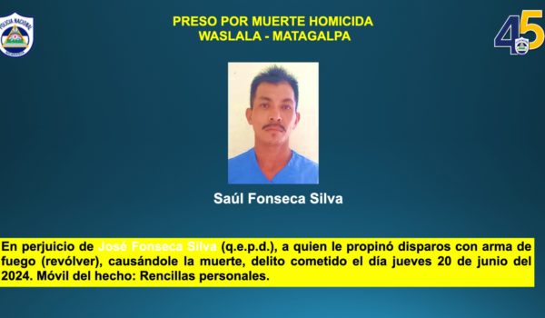 Saúl Fonseca Silva , de 40 años acusado de parricidio. LA PRENSA/Policía.