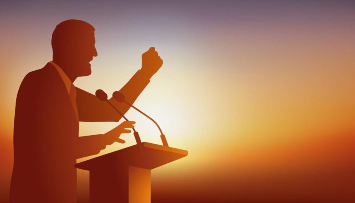 a-politician-makes-a-speech-vector