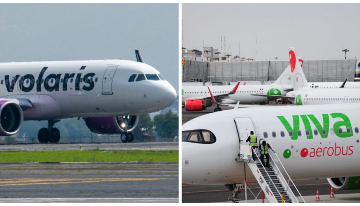 Aviones de las aerolíneas Viva y Volaris. Foto_ Cuartoscuro