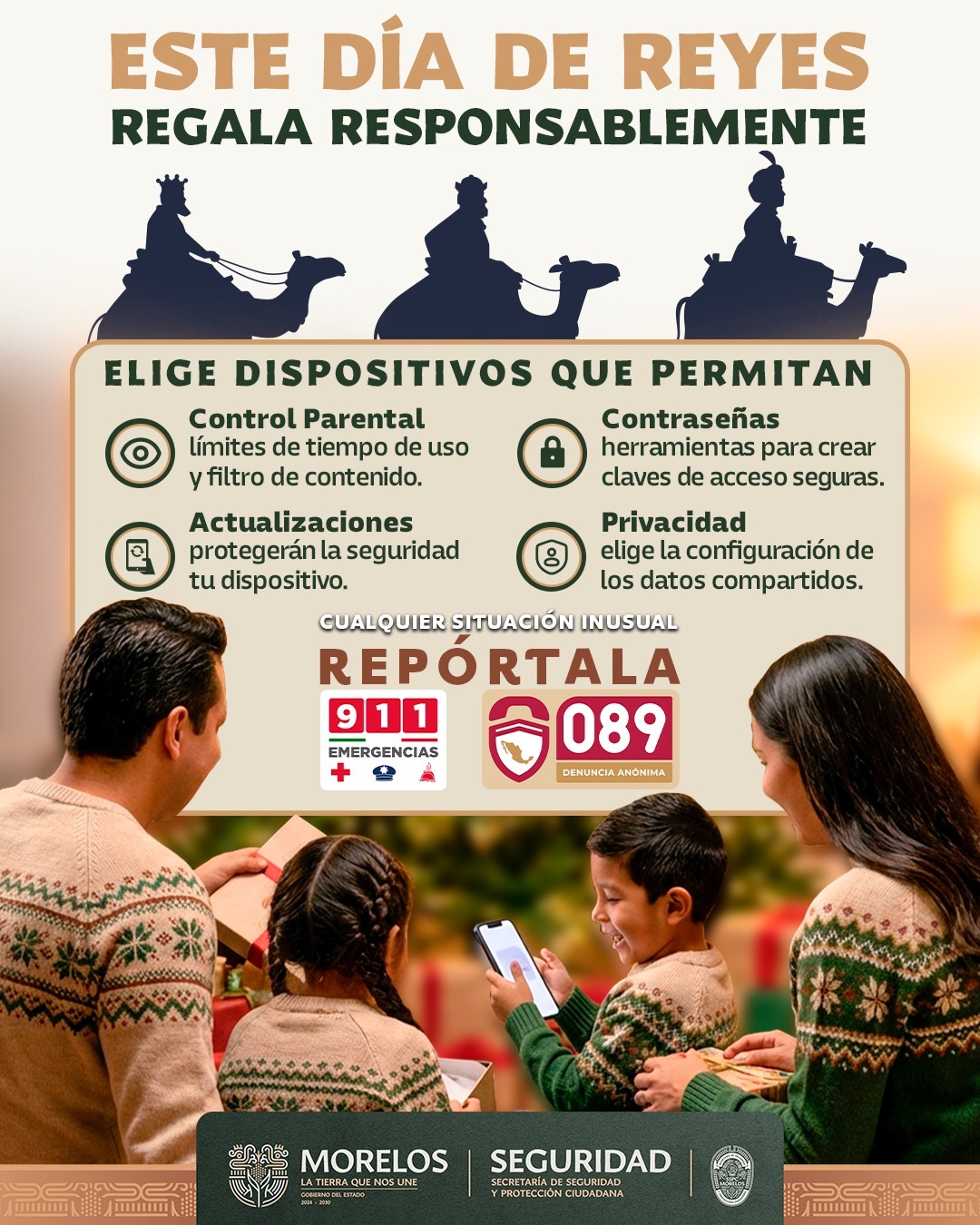 EMITE GOBIERNO DE MORELOS RECOMENDACIONES PARA CELEBRAR EL DÍA DE REYES DE FORMA SEGURA Y RESPONSABLE