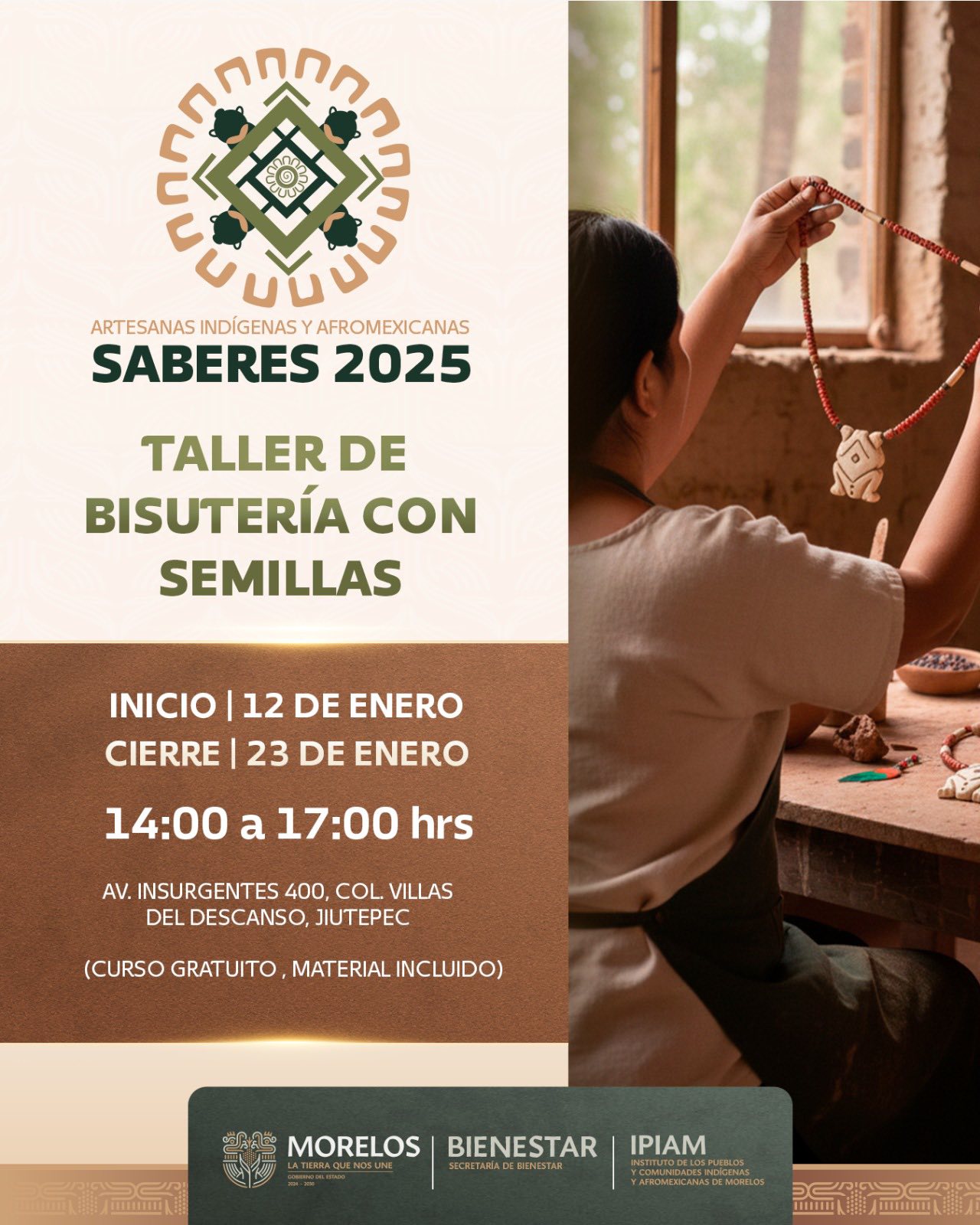 INICIA IPIAM TALLERES PARA PRESERVAR EL LEGADO CULTURAL DE LAS MUJERES ARTESANAS