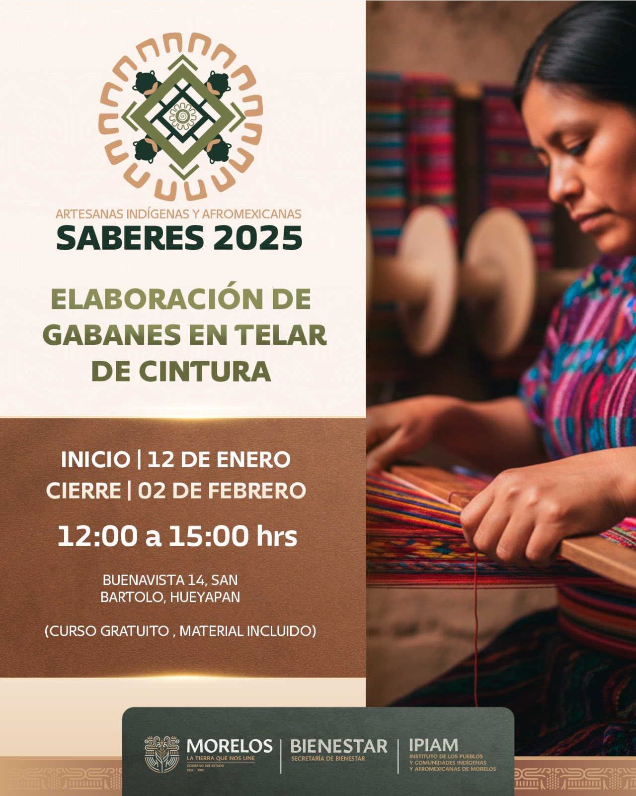INICIA IPIAM TALLERES PARA PRESERVAR EL LEGADO CULTURAL DE LAS MUJERES ARTESANAS