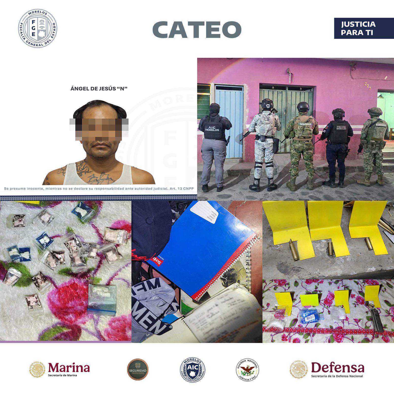 CATEAN DOS INMUEBLES, PRESUNTAMENTE VINCULADOS CON LA VENTA DE DROGAS EN CUAUTLA