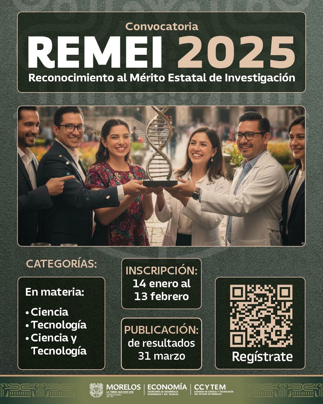 RECONOCE MORELOS LA EXCELENCIA CIENTÍFICA Y TECNOLÓGICA CON EL REMEI 2025