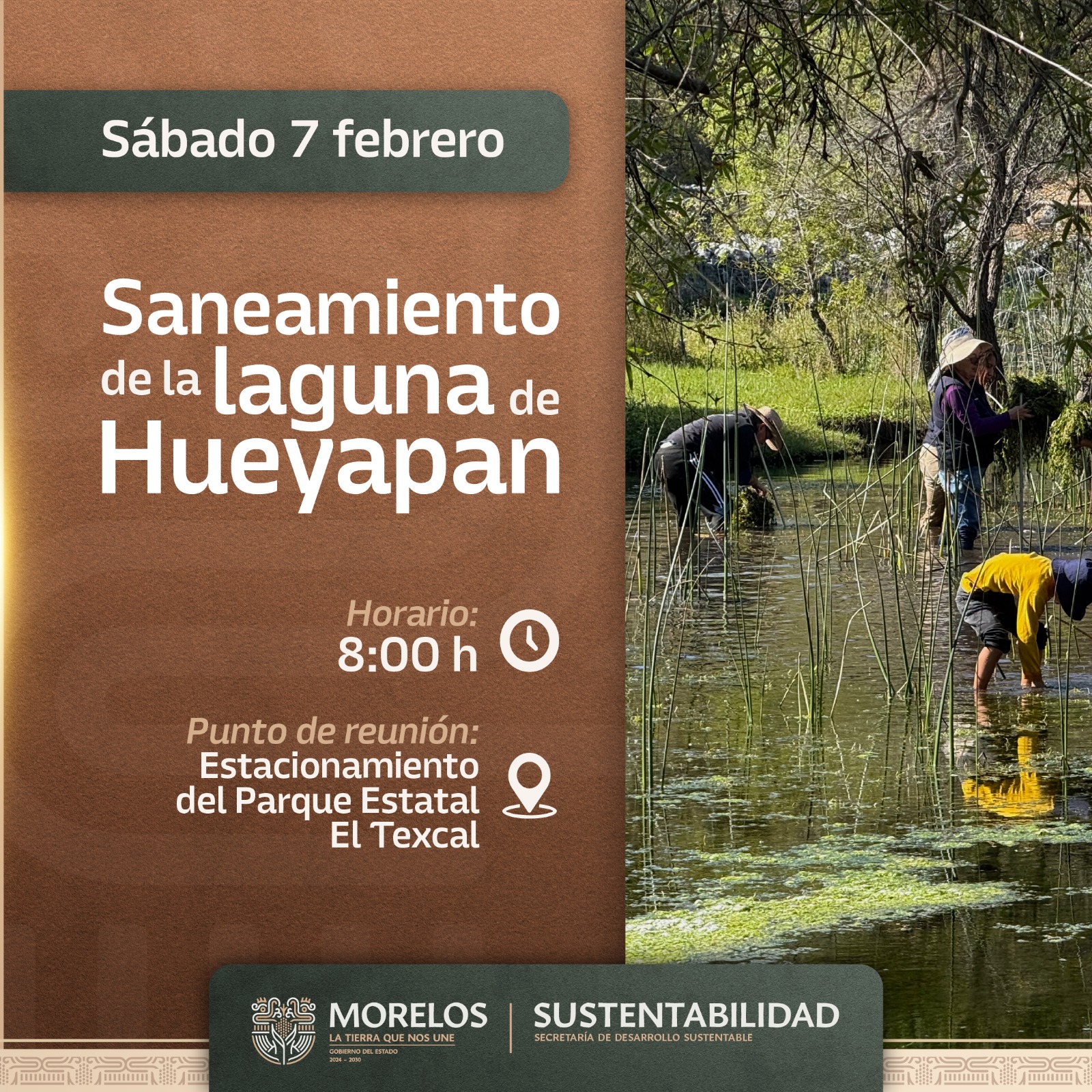 CONMEMORARÁ GOBIERNO DE MORELOS DÍA MUNDIAL DE LOS HUMEDALES CON ACCIONES DE SANEAMIENTO EN EL TEXCAL