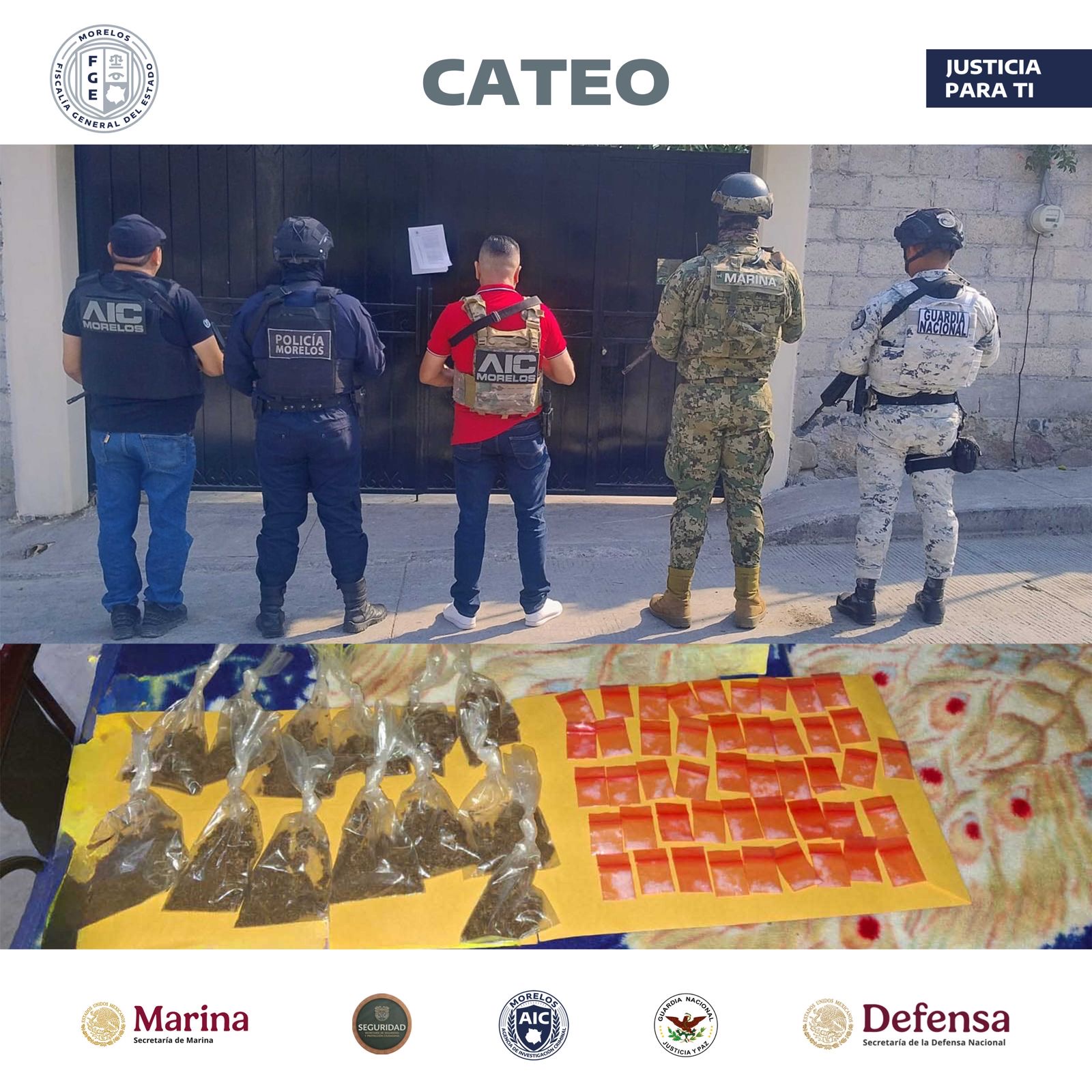 CATEAN UN INMUEBLE EN MAZATEPEC PRESUNTAMENTE VINCULADO CON LA VENTA DE NARCÓTICOS