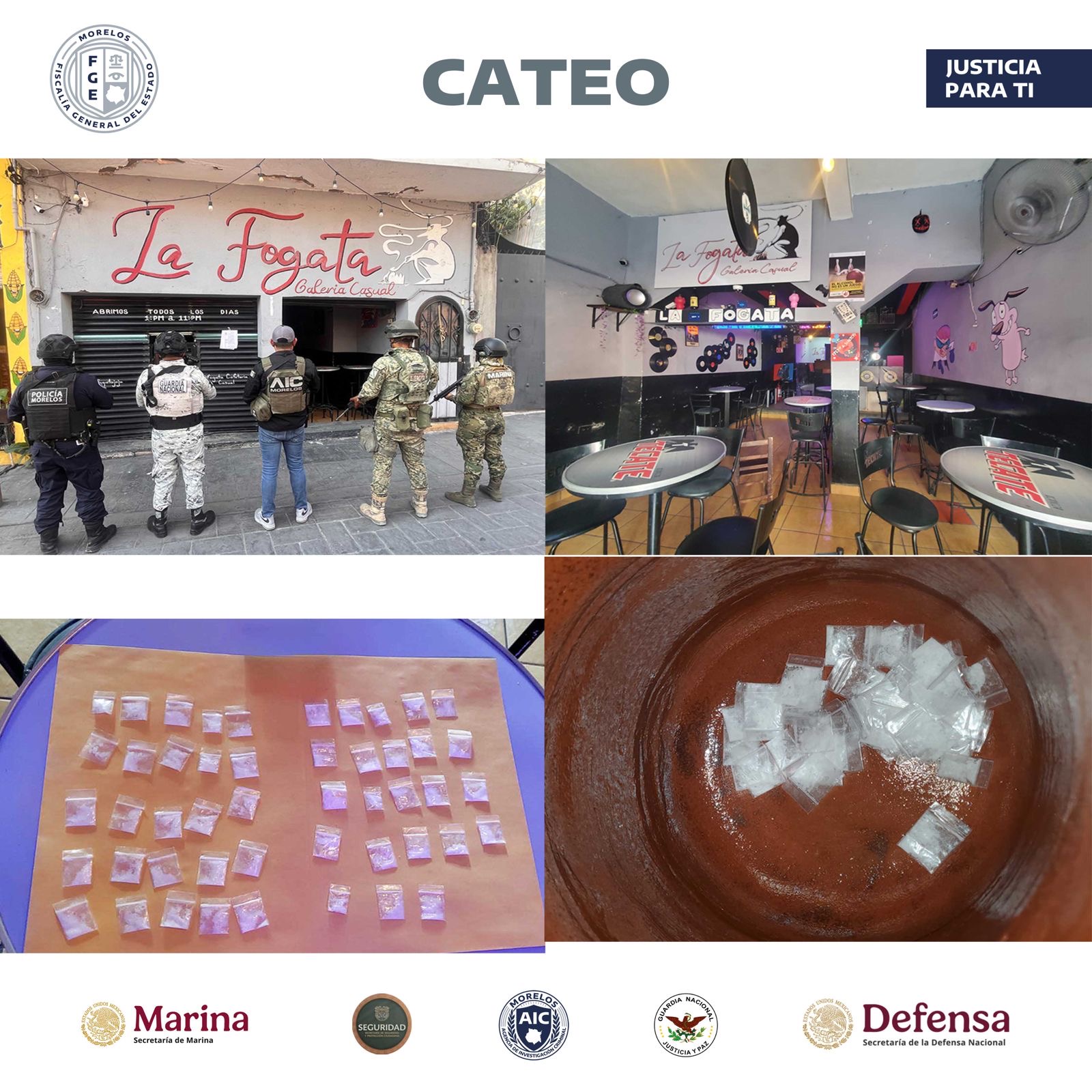 CATEA COE UN BAR, PRESUNTAMENTE UTILIZADO PARA LA VENTA DE DROGAS EN JOJUTLA