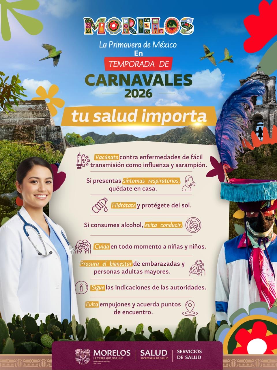 AUTORIDADES SANITARIAS LLAMAN A DISFRUTAR LOS CARNAVALES CON RESPONSABILIDAD Y MEDIDAS DE PREVENCIÓN