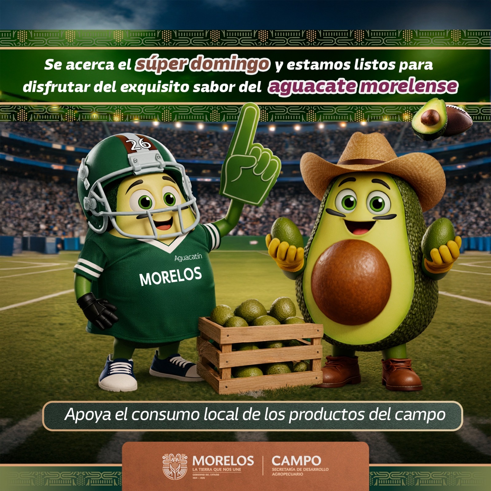 IMPULSA GOBIERNO DE “LA TIERRA QUE NOS UNE” CONSUMO LOCAL DEL AGUACATE