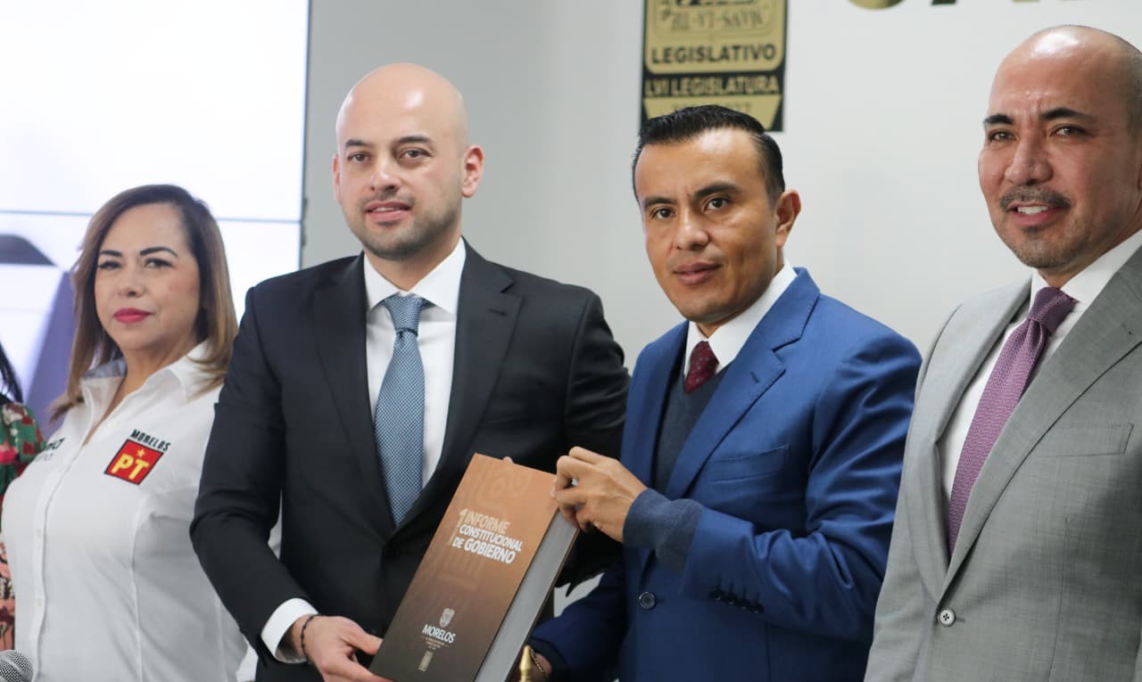 RECIBE CONGRESO DE MORELOS PRIMER INFORME DE LA GOBERNADORA MARGARITA GONZÁLEZ SARAVIA