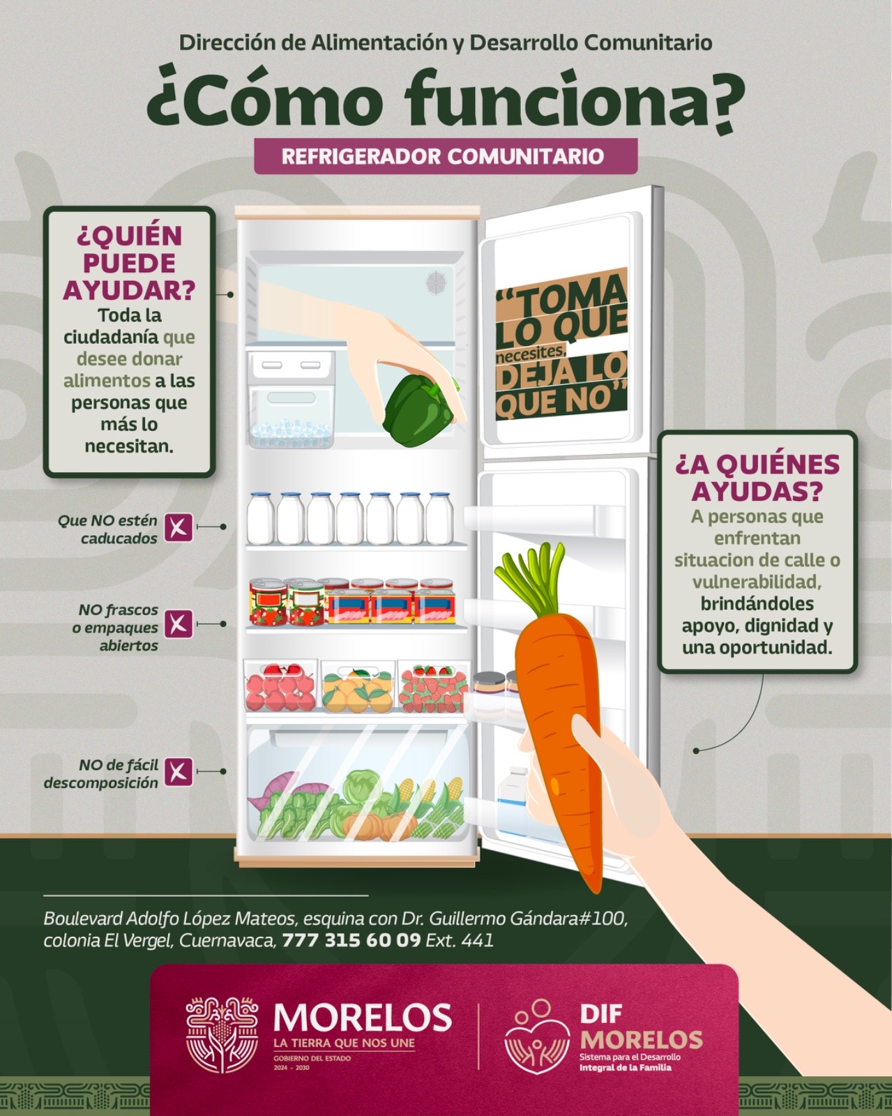 FORTALECE SEDIF MORELOS ALIMENTACIÓN SOLIDARIA CON EL PROYECTO REFRIGERADOR COMUNITARIO