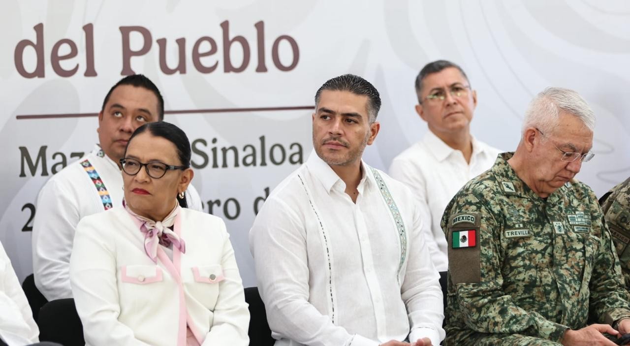 García Harfuch reporta más de dos mil detenciones de generadores de violencia en Sinaloa, ante Sheinbaum en Mazatlán