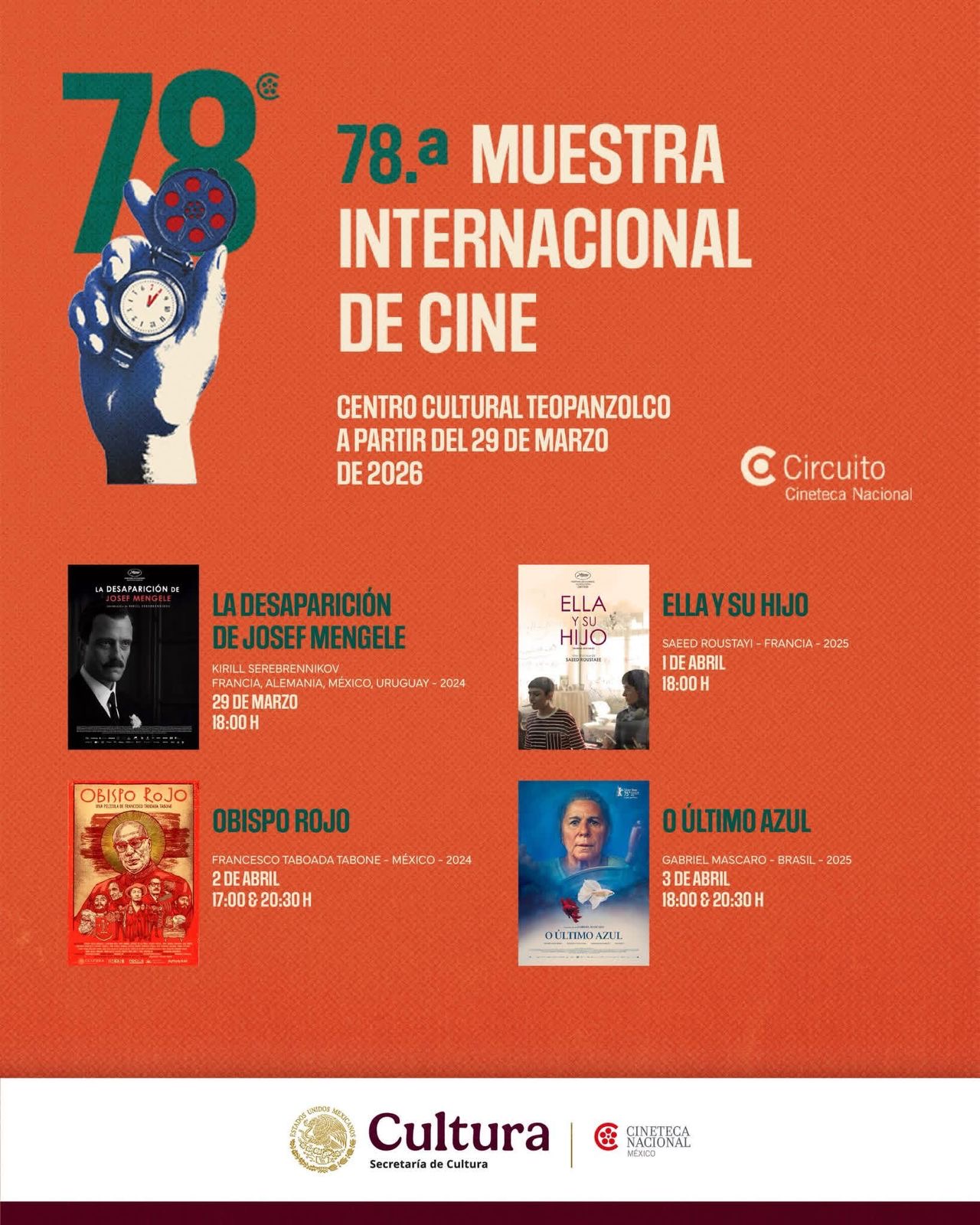 LLEGA MUESTRA DE LA CINETECA AL CENTRO CULTURAL TEOPANZOLCO