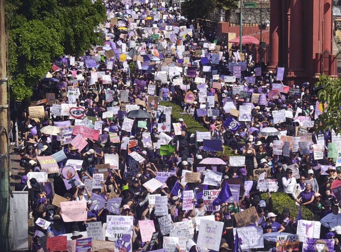RECONOCE GOBIERNO DE MORELOS MANIFESTACIÓN PACÍFICA EN EL DÍA INTERNACIONAL DE LAS MUJERES