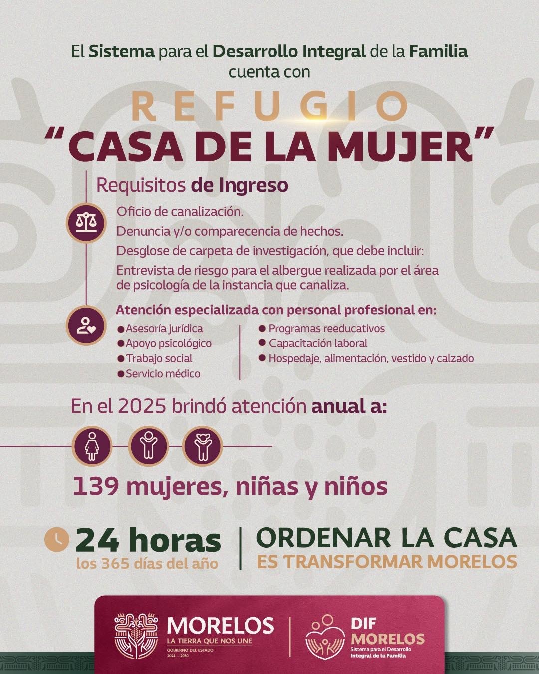 GENERA SEDIF ENTORNOS SEGUROS PARA MUJERES VÍCTIMAS DE VIOLENCIA Y SUS FAMILIAS