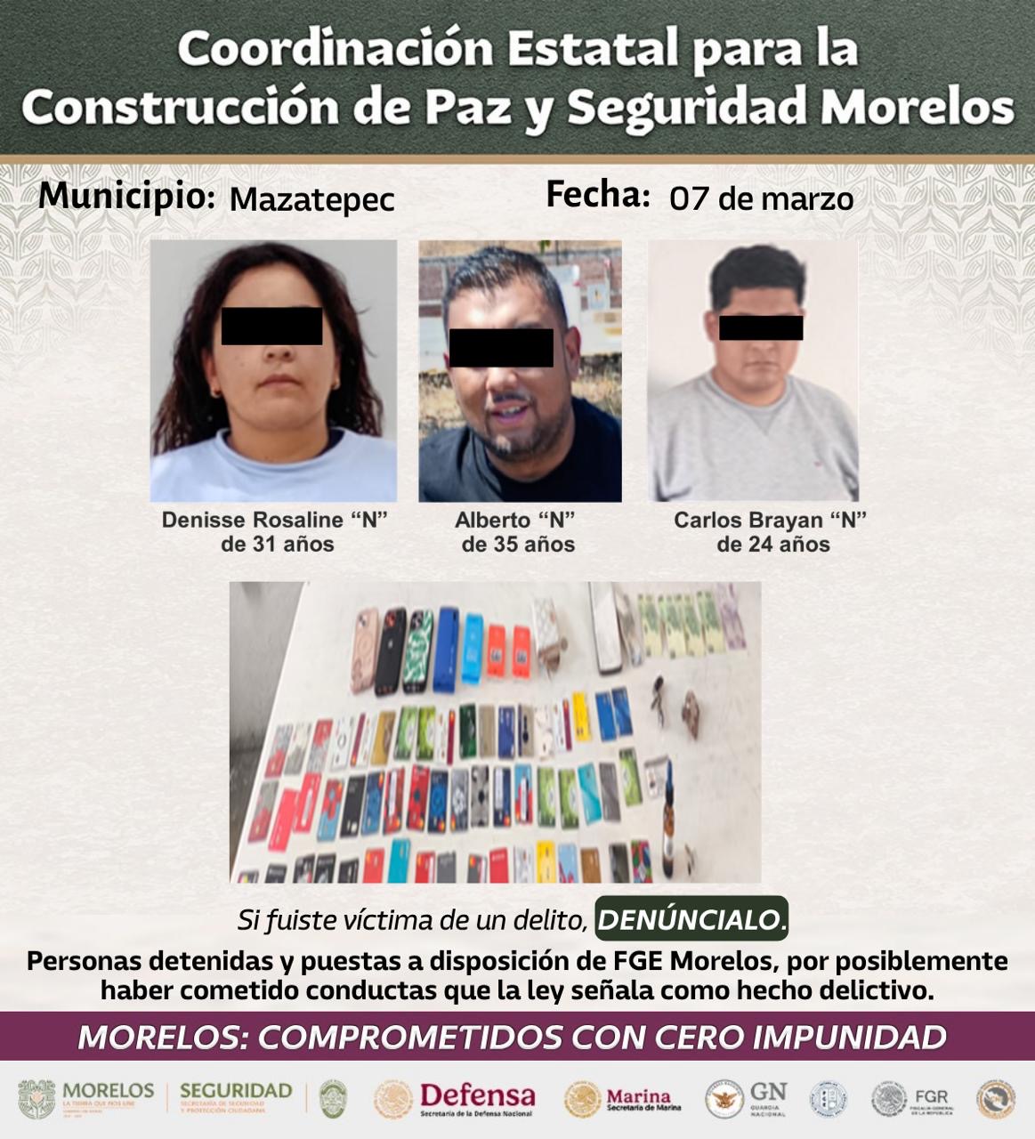 INFORMA SSPC DETENCIÓN DE 20 GENERADORES DE VIOLENCIA EN DIVERSAS ACCIONES DE COMBATE A LA DELINCUENCIA