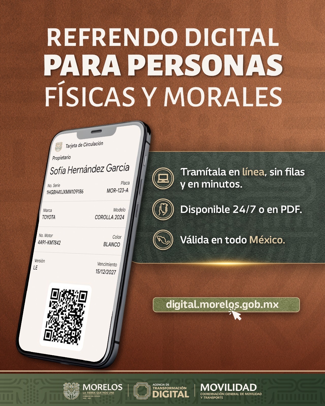 APERTURA ATDEM SERVICIO PARA PERSONAS MORALES EN TRÁMITE DE TARJETA DE CIRCULACIÓN