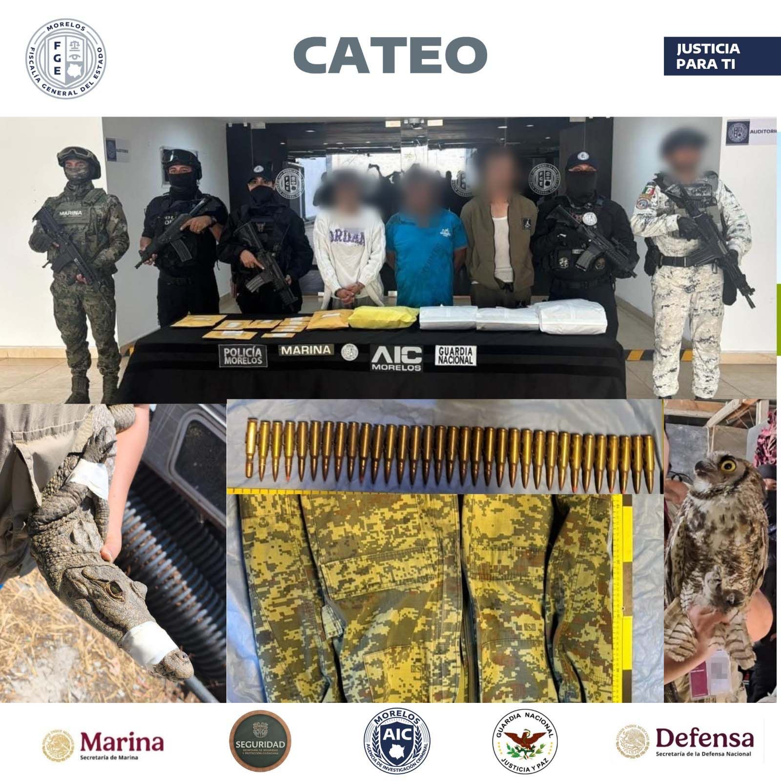 AIC CATEA VIVIENDA EN TEPOZTLÁN, PRESUNTAMENTE LIGADA CON ACOPIO DE CARTUCHOS ÚTILES