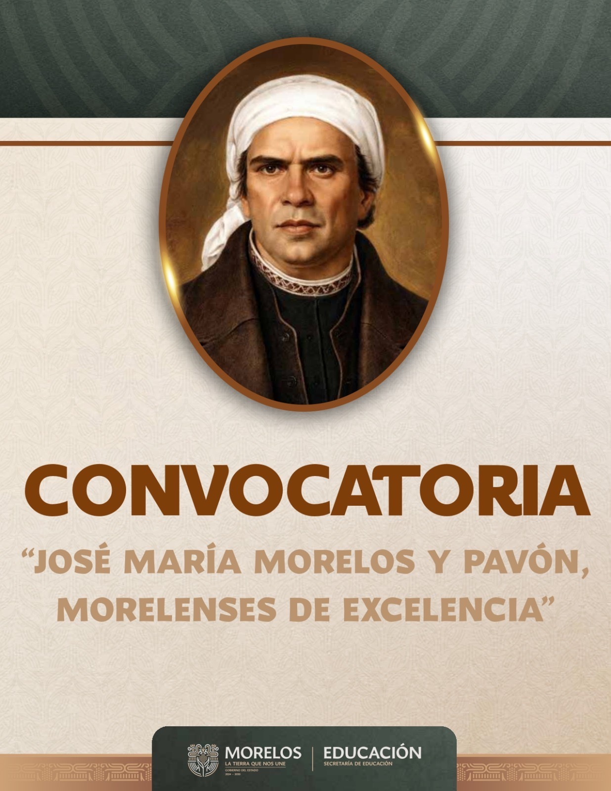 INVITA PODER EJECUTIVO A PARTICIPAR EN LA CONVOCATORIA “JOSÉ MARÍA MORELOS Y PAVÓN, MORELENSES DE EXCELENCIA”