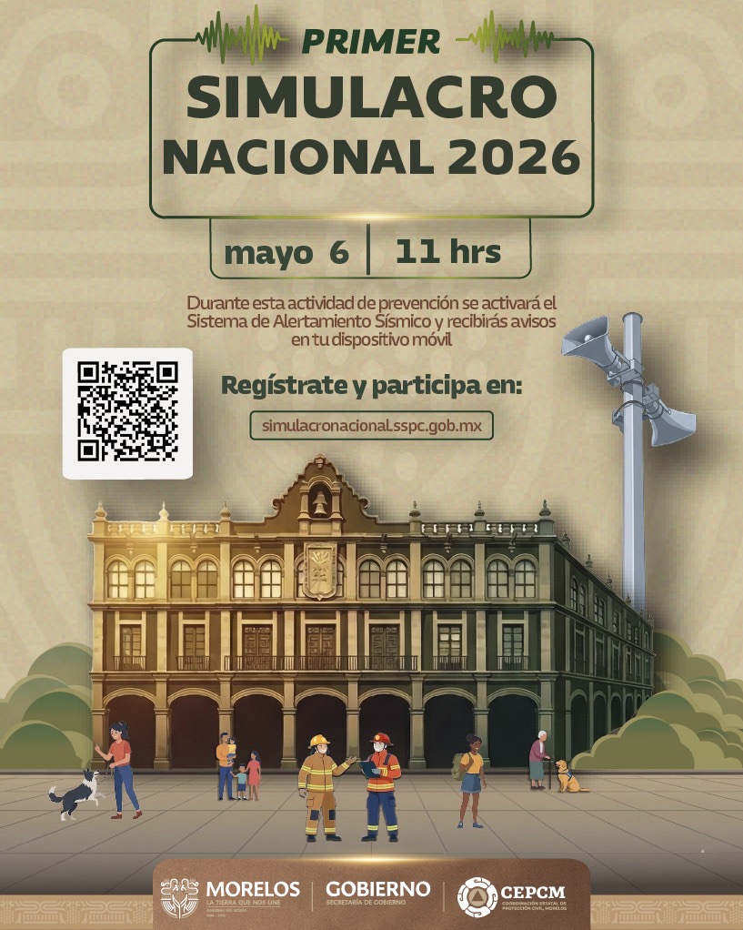 LLAMA CEPCM A PARTICIPAR EN EL SIMULACRO NACIONAL 2026