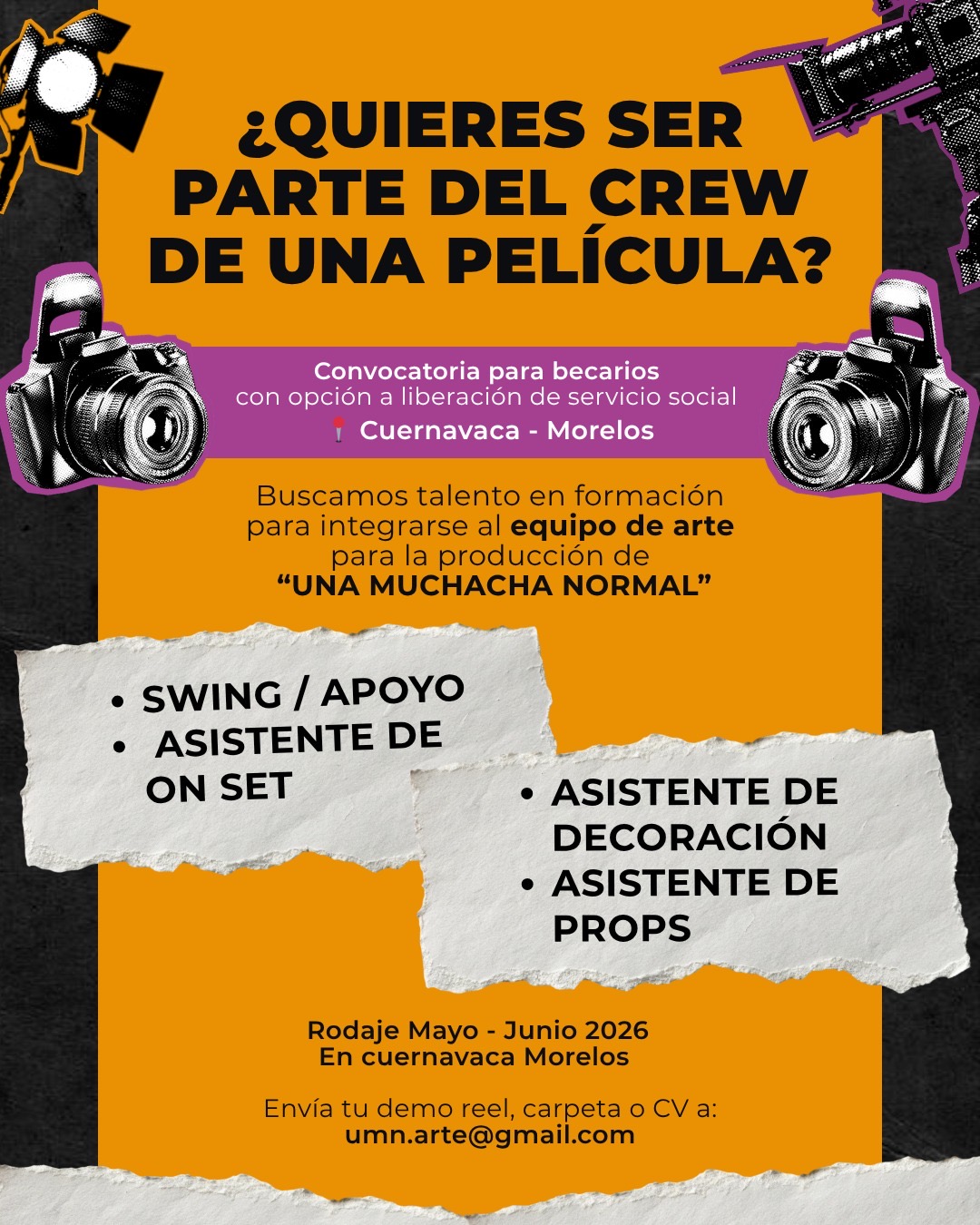 SE IMPULSA EN MORELOS FORMACIÓN DE TALENTO LOCAL PARA PRODUCCIÓN CINEMATOGRÁFICA