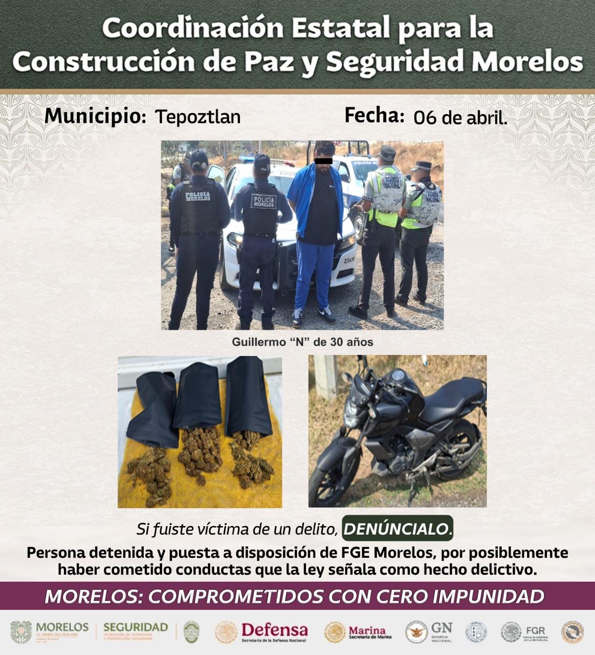 ASEGURAN AUTORIDADES DE LA MESA DE CONSTRUCCIÓN DE PAZ Y SEGURIDAD A 31 PERSONAS, UNA LANZA GRANADAS, 8 ARMAS LARGAS Y 11 ARMAS CORTAS