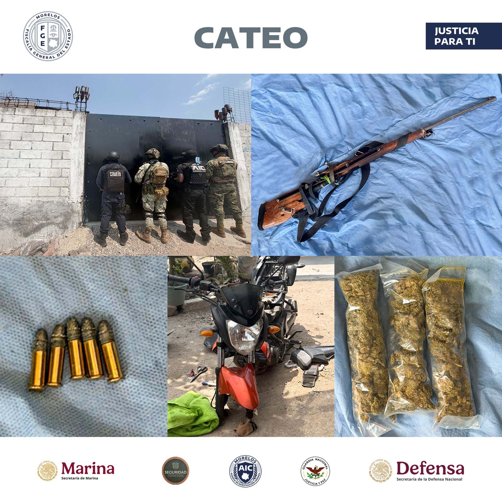 CATEAN UNA VIVIENDA, PRESUNTAMENTE UTILIZADA PARA LA VENTA DE DROGAS EN TEPOZTLÁN