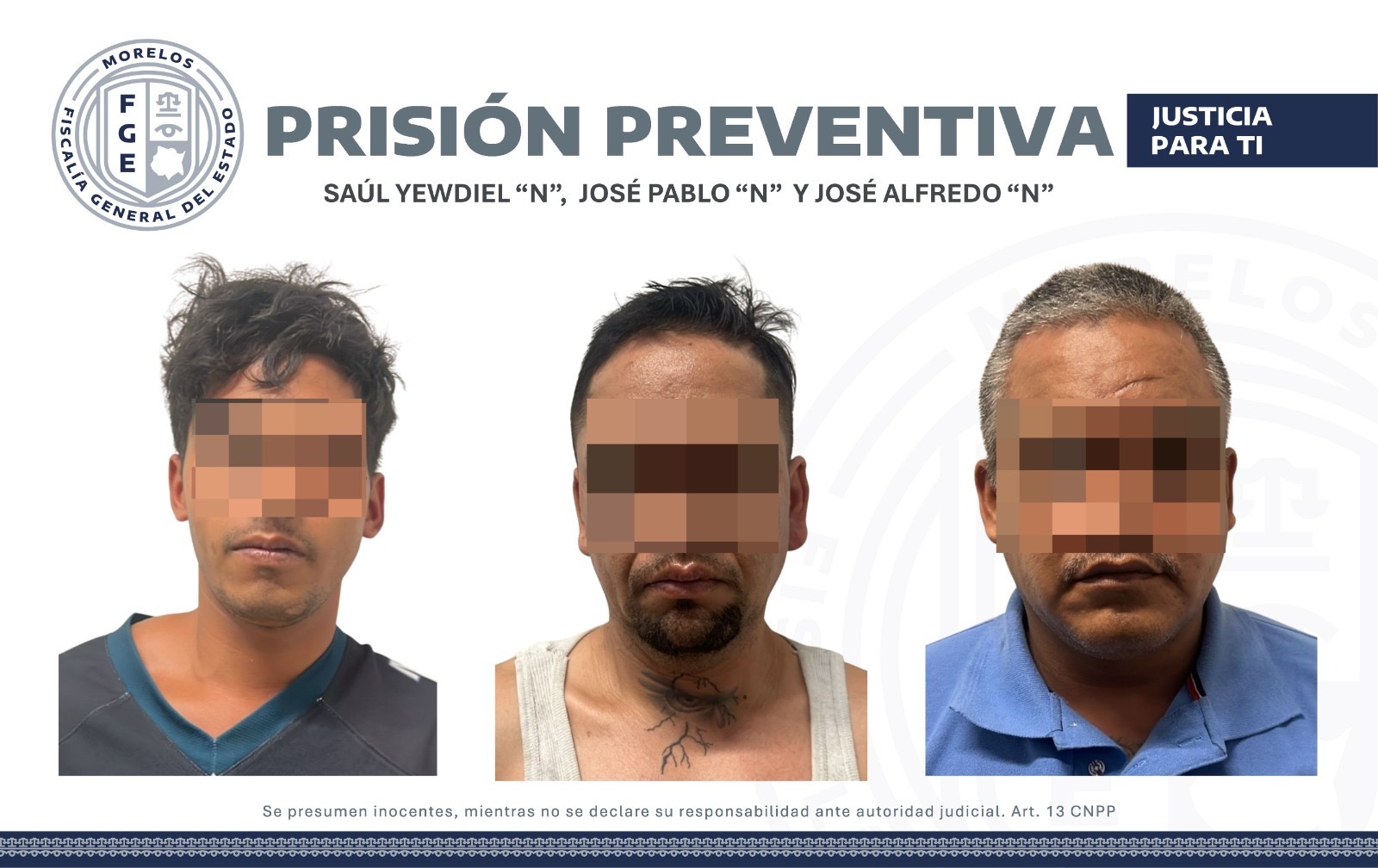 PRISIÓN PREVENTIVA PARA TRES HOMBRES POR TENTATIVA DE HOMICIDIO EN YAUTEPEC