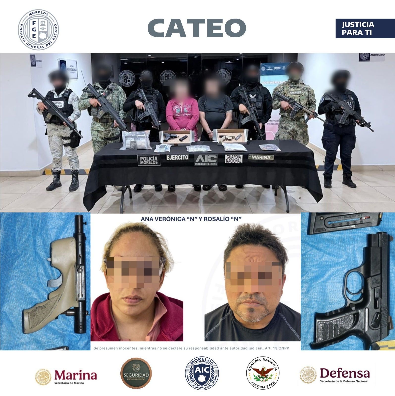 AIC CATEA INMUEBLE EN JIUTEPEC, INVESTIGADO POR ACTIVIDADES RELACIONADAS CON TRATA DE PERSONAS