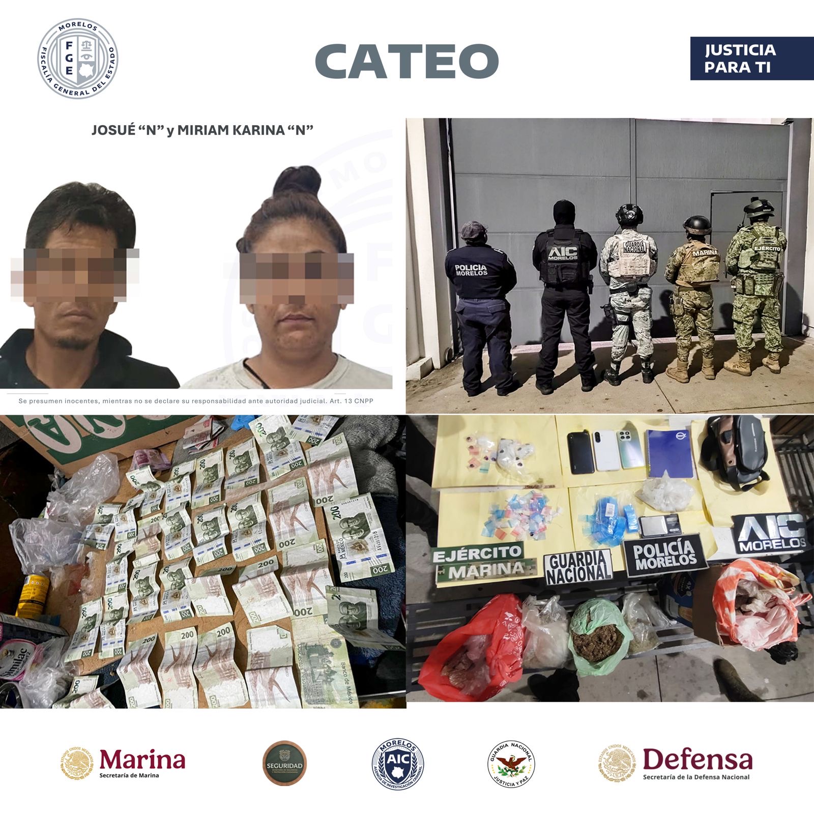 CATEAN UNA VIVIENDA, PRESUNTAMENTE USADA PARA LA DISTRIBUCIÓN DE DROGAS EN CUAUTLA