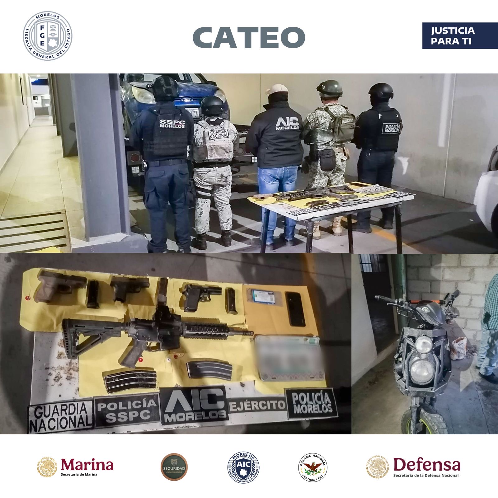 AIC CATEA INMUEBLE, PRESUNTAMENTE UTILIZADO PARA RESGUARDO DE ARMAS DE FUEGO EN YAUTEPEC