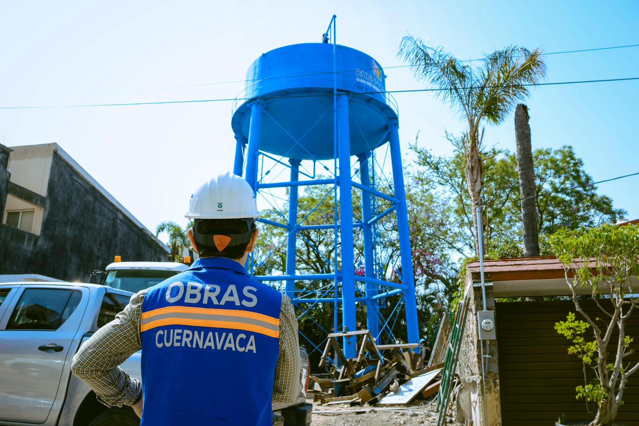 Tanquesote en Rinconada Palmira: Nueva infraestructura hidráulica concluye y fortalece el abasto de agua en Cuernavaca