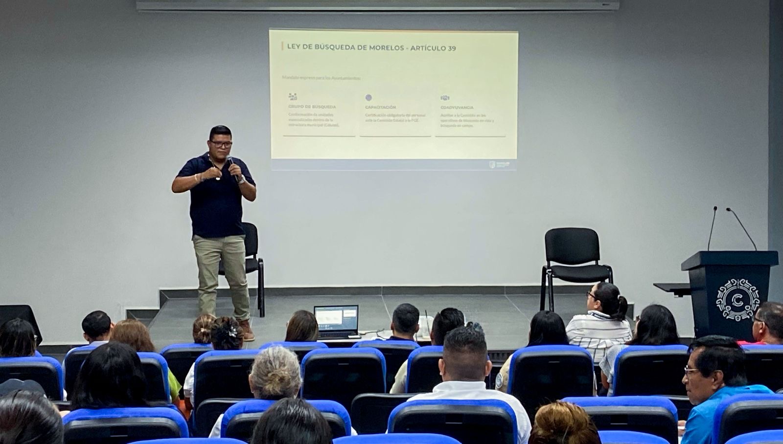 ENCABEZA FISCALÍA ESPECIALIZADA CAPACITACIÓN EN MATERIA DE BÚSQUEDA DE PERSONAS
