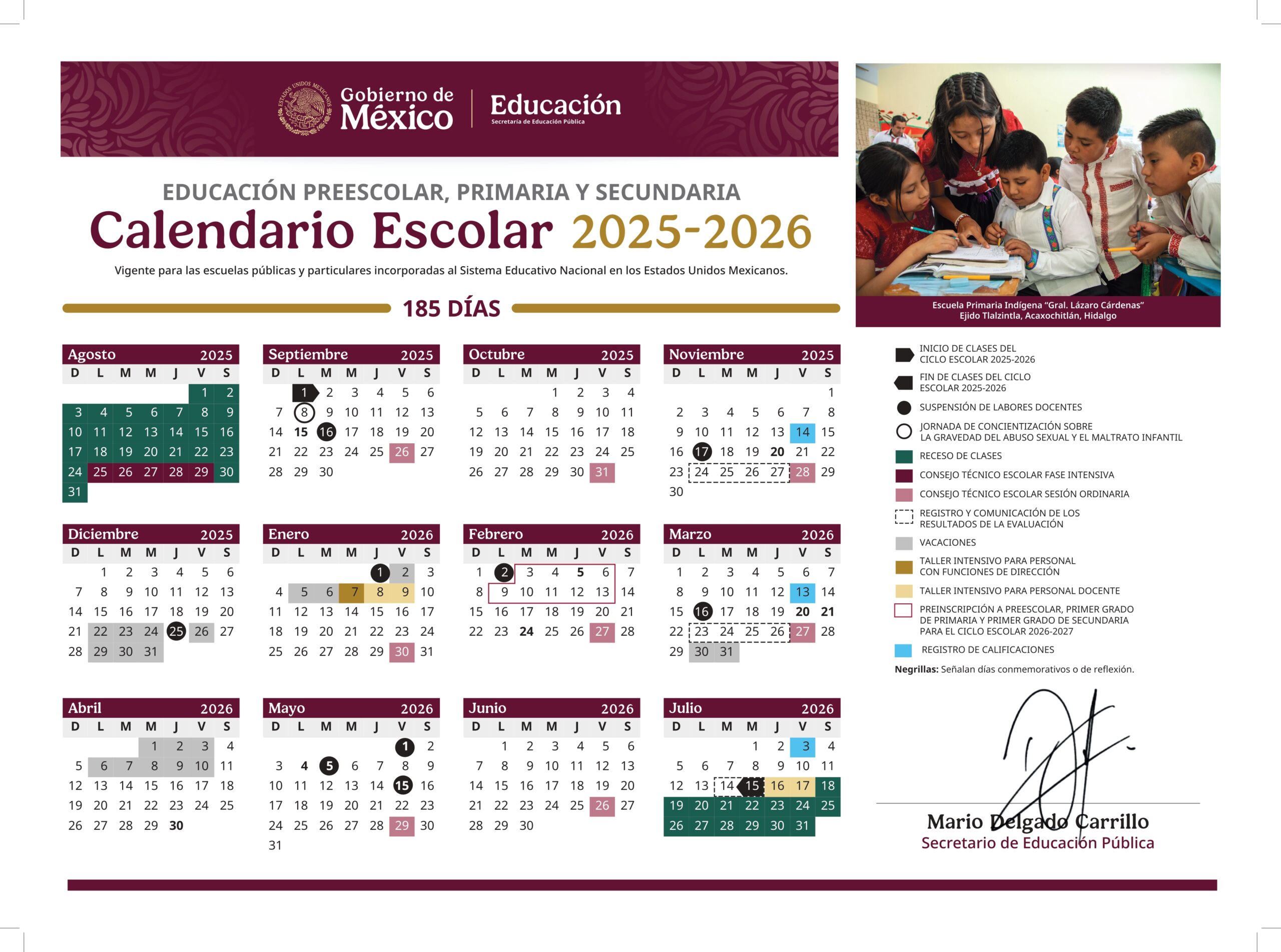 SEP CONFIRMA QUE EL CICLO ESCOLAR 2025-2026 TERMINARÁ EL 15 DE JULIO