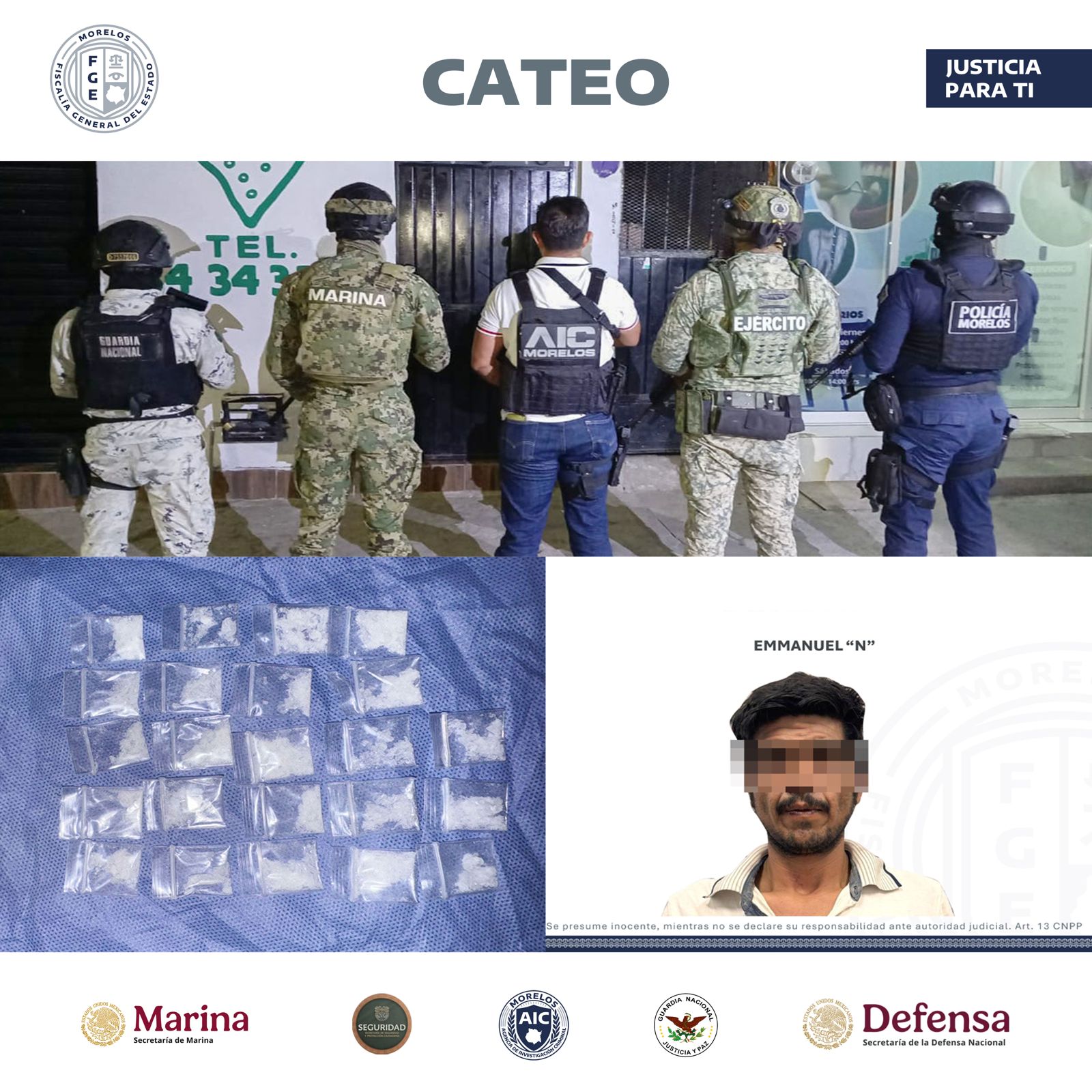 AIC CATEA VIVIENDA, PRESUNTAMENTE USADA PARA DISTRIBUIR DROGAS EN ZACATEPEC