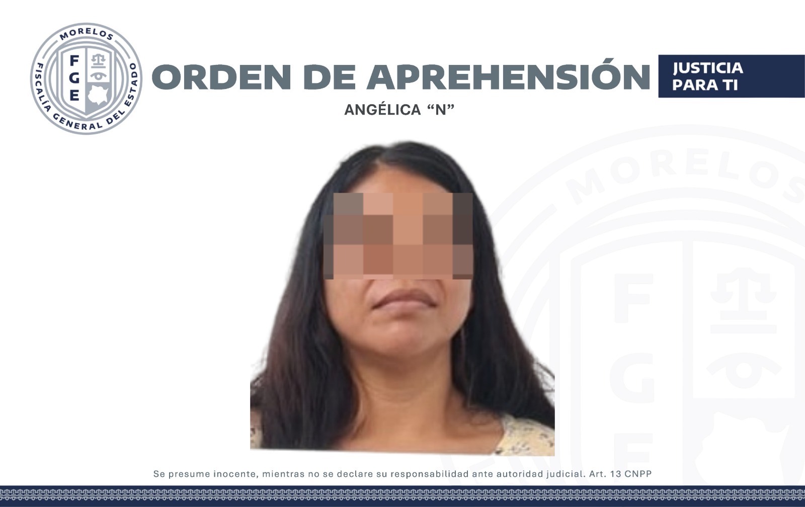 AIC APREHENDE A UNA MUJER COMO PROBABLE RESPONSABLE DEL HOMICIDIO DE SU CÓNYUGE EN AXOCHIAPAN
