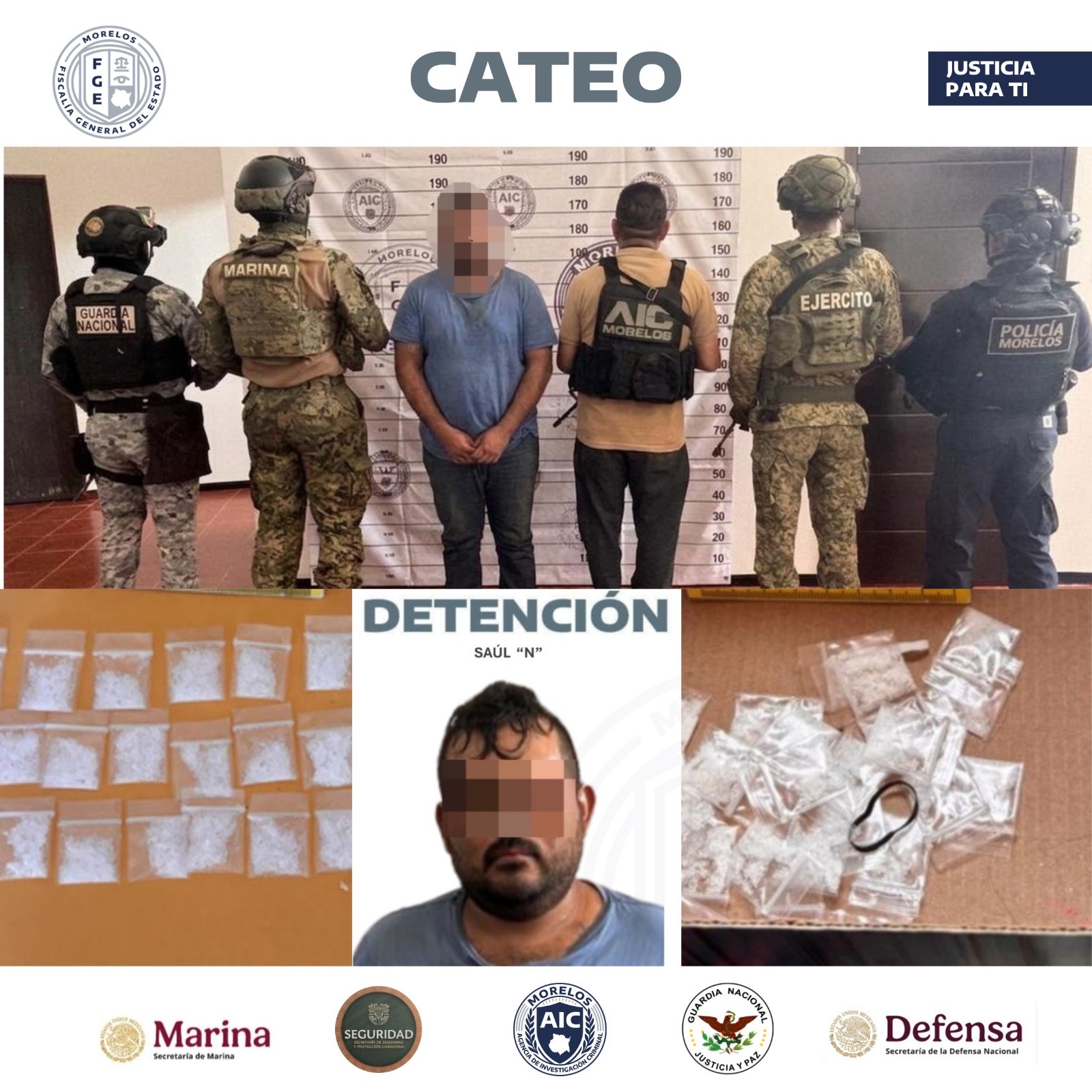 AIC CATEA VIVIENDA, PRESUNTAMENTE USADA PARA LA DISTRIBUCIÓN DE DROGAS EN TLAQUILTENANGO