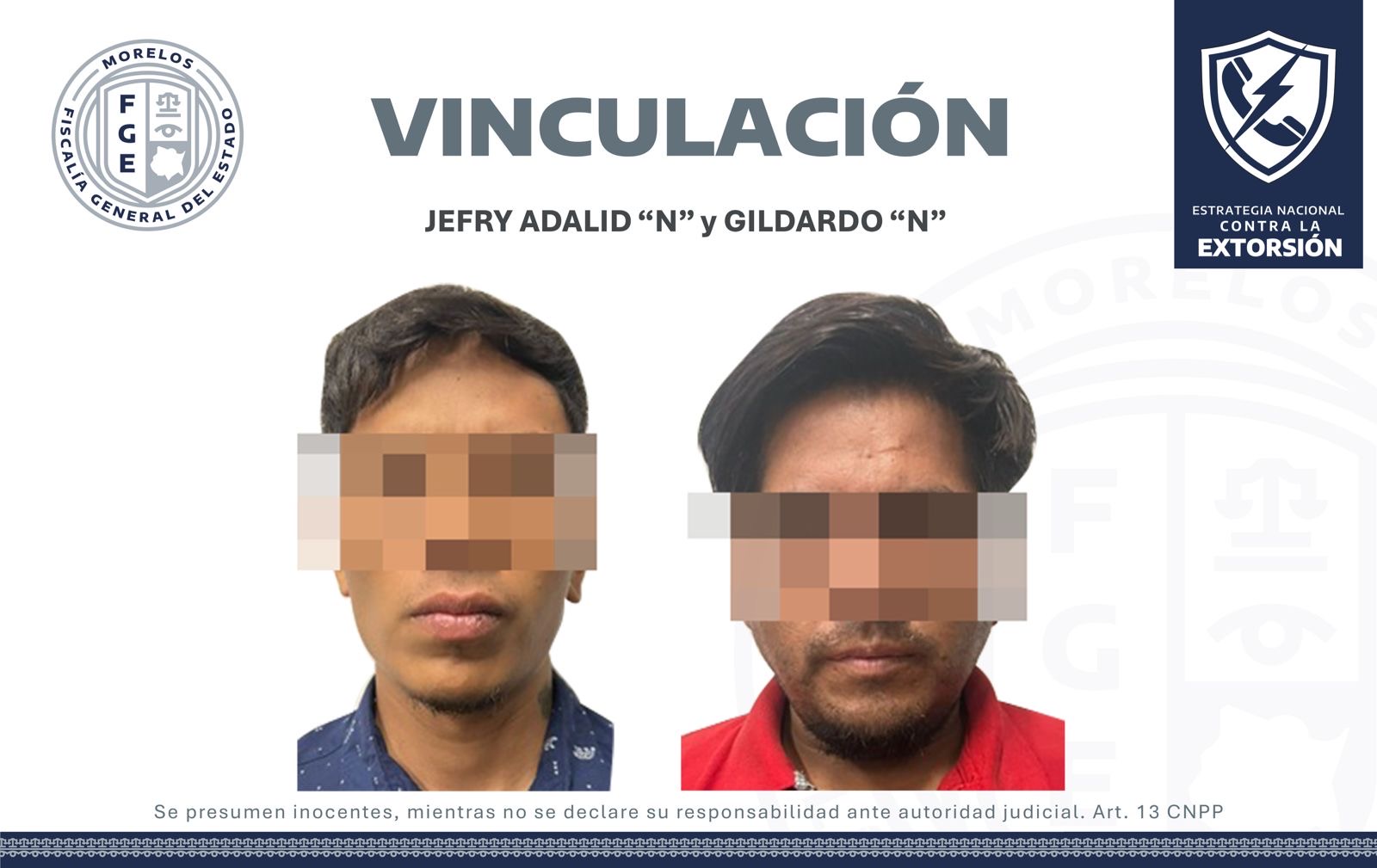 VINCULAN A PROCESO A DOS HOMBRES POR EXTORSIÓN AGRAVADA EN YAUTEPEC