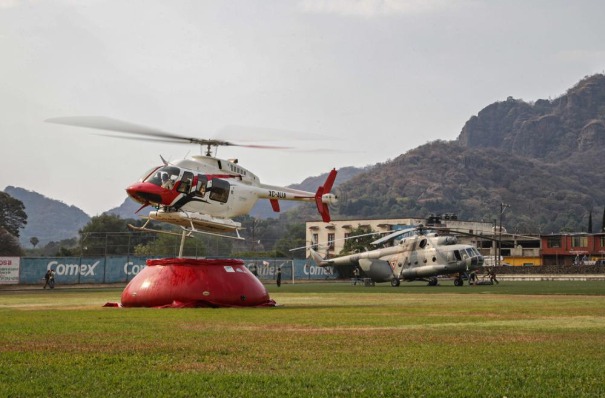 Morelos estrena aeronave exclusiva para combatir incendios forestales