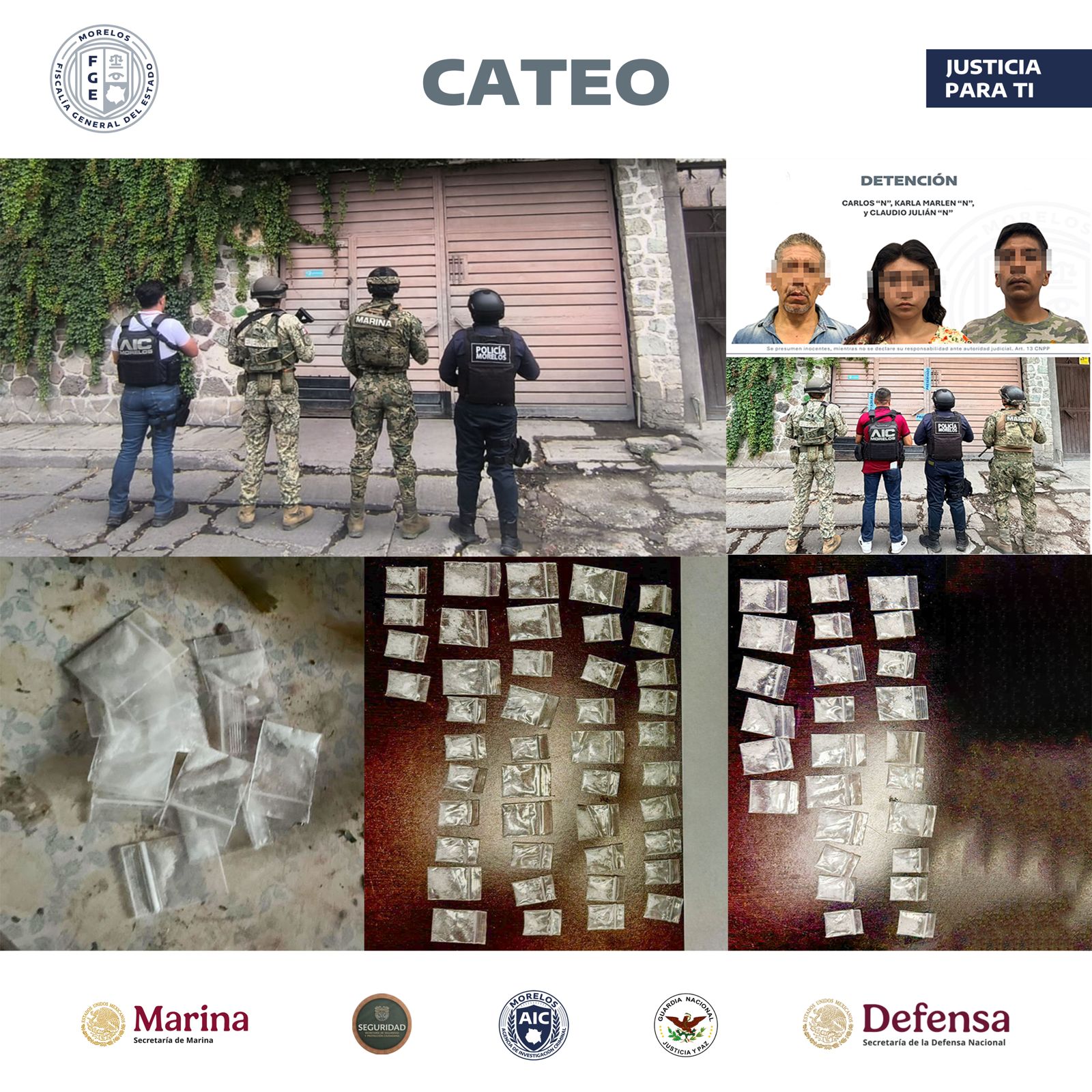 AIC CATEA VIVIENDA, PRESUNTAMENTE USADA PARA LA VENTA DE DROGAS EN JOJUTLA