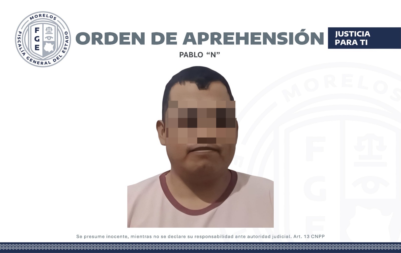 APREHENDEN A UN HOMBRE REQUERIDO EN PUEBLA POR DESPOJO