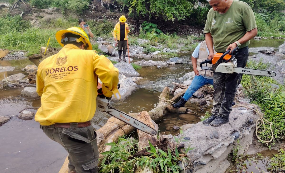 REFUERZAN ZACATUCHES ACCIONES PREVENTIVAS EN EL RÍO TEMBEMBE DURANTE LA TEMPORADA DE LLUVIAS